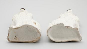 FIGURINER, 1 par, porslin, 1800-tal.