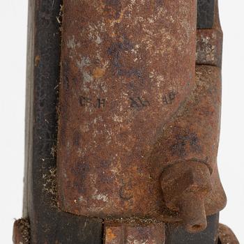 A Swedish percussion rifle, navy pattern 1845.