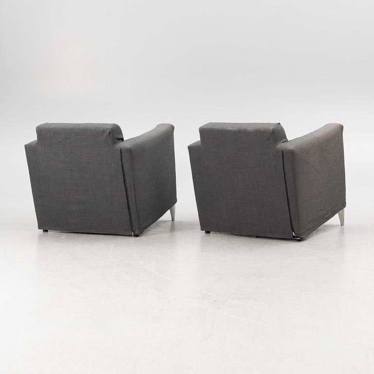 Philippe Starck, a pair of 'Len Niggelman' lounge chairs, for 3 Suisses.