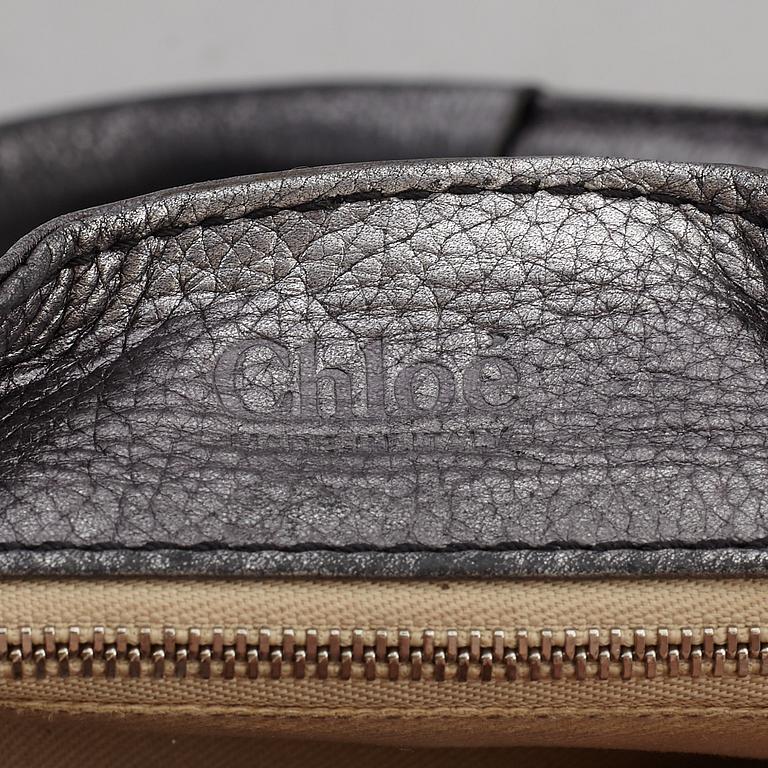 CHLOÉ, a metallic leather 'Paddington' bag.