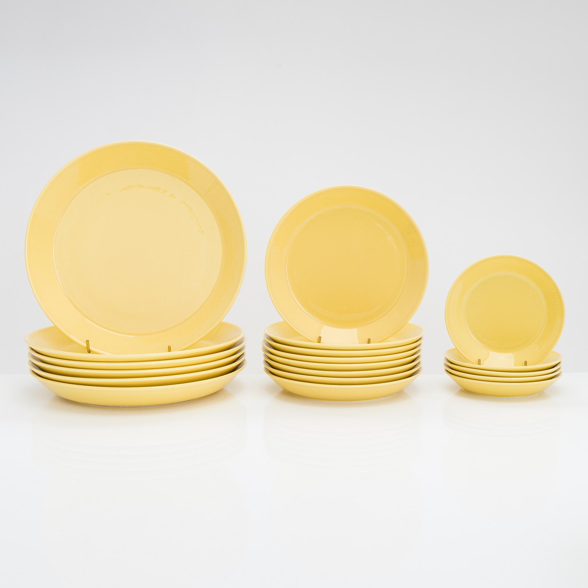 Kaj Franck, servis, 35 delar, "Teema". Märkta Iittala Teema Arabia Finland.