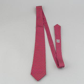 Hermès, three silk ties.