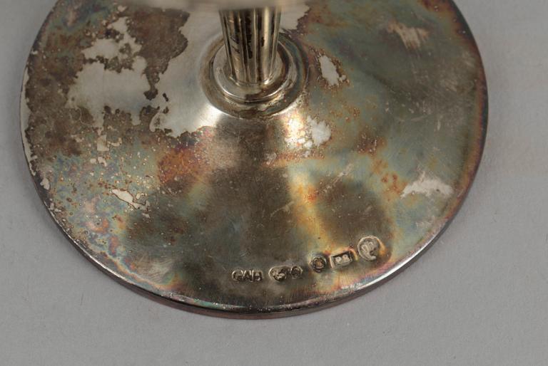 COCKTAILGLAS, 12 st, silver, Guldsmedsaktiebolaget, Stockholm, 1941. Vikt ca 880 gram.