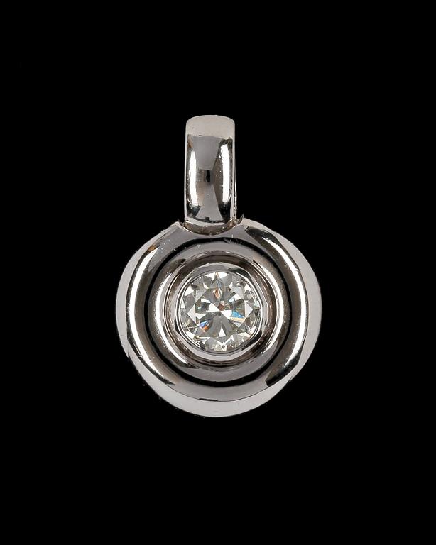 HÄNGE, briljantslipad diamant , ca 0.75 ct ca H (Wesselton) /SI.