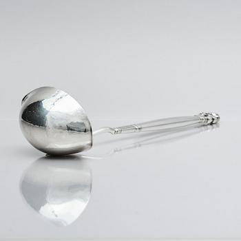 Georg Jensen, soppslev, "Konge/Acorn", sterling silver, design Johan Rohde, Köpenhamn 1919-1927.