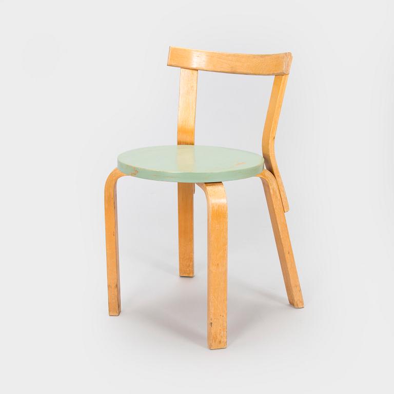 Alvar Aalto, stol, modell 68, för O.Y. Huonekalu- ja Rakennustyötehdas A.B. 1930-tal.