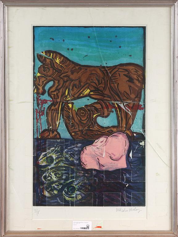 MALCOLM MORLEY, färgakvatint, sign o märkt A/P.