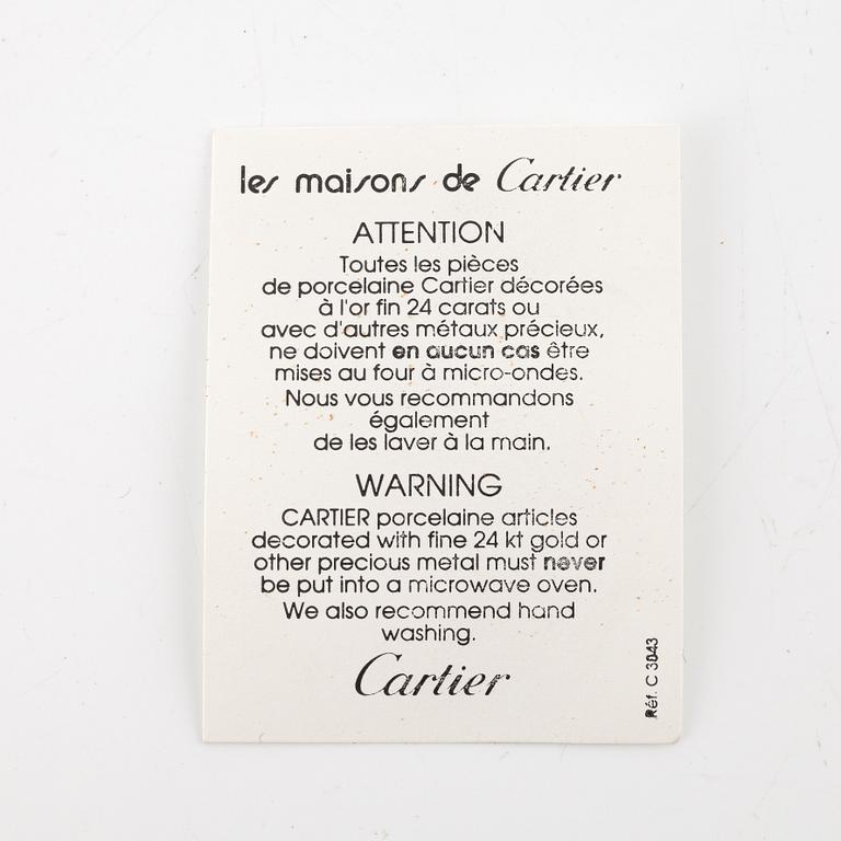 Matservis, 32 delar, porslin, "La Maison de Louis Cartier", Cartier för Limoges, Frankrike, 1980-tal.