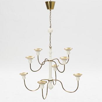 Josef Frank, chandelier, model 2586, Svenskt Tenn.