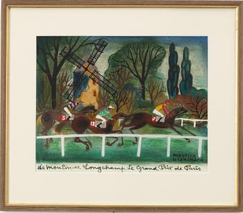 Maurice Blanchard, "Le moulin de Longchamps de Grand Prix de Paris".