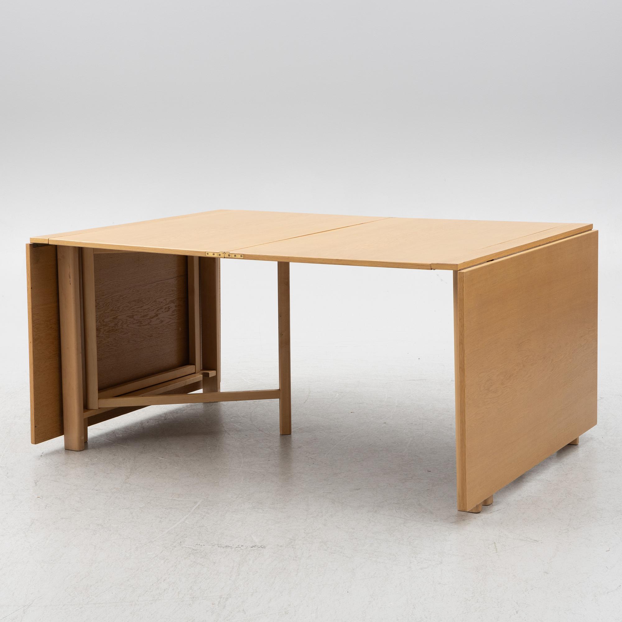 Bruno Mathsson, drop-leaf table, "Maria Flap", Mathsson International, Värnamo.