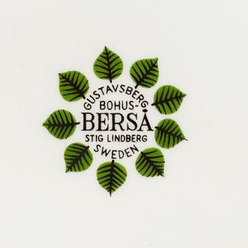 STIG LINDBERG, servis, 29 delar, flintgods, "Berså", Gustavsberg.