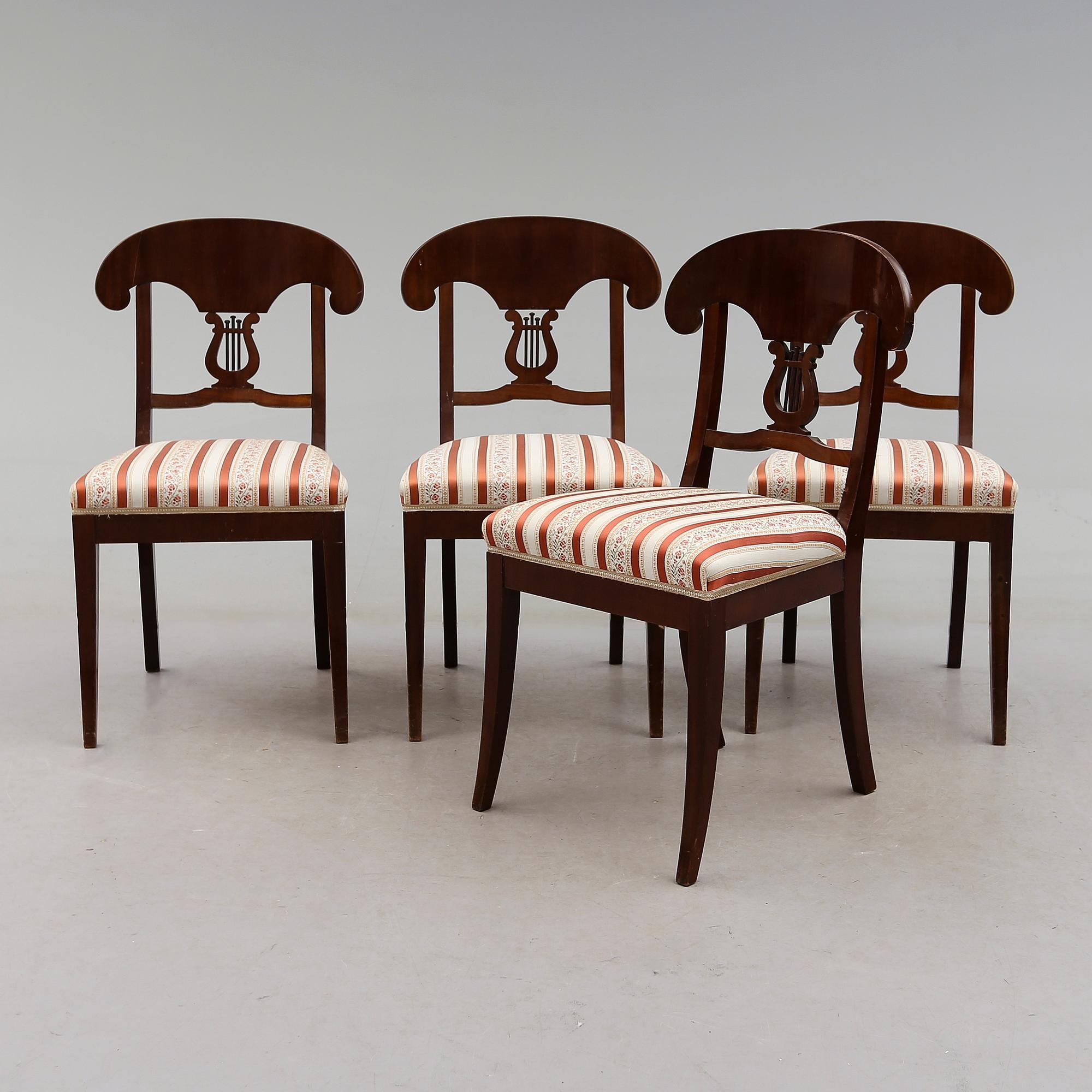 STOLAR, 4 st, Karl Johan-stil, 1900-talets första hälft.