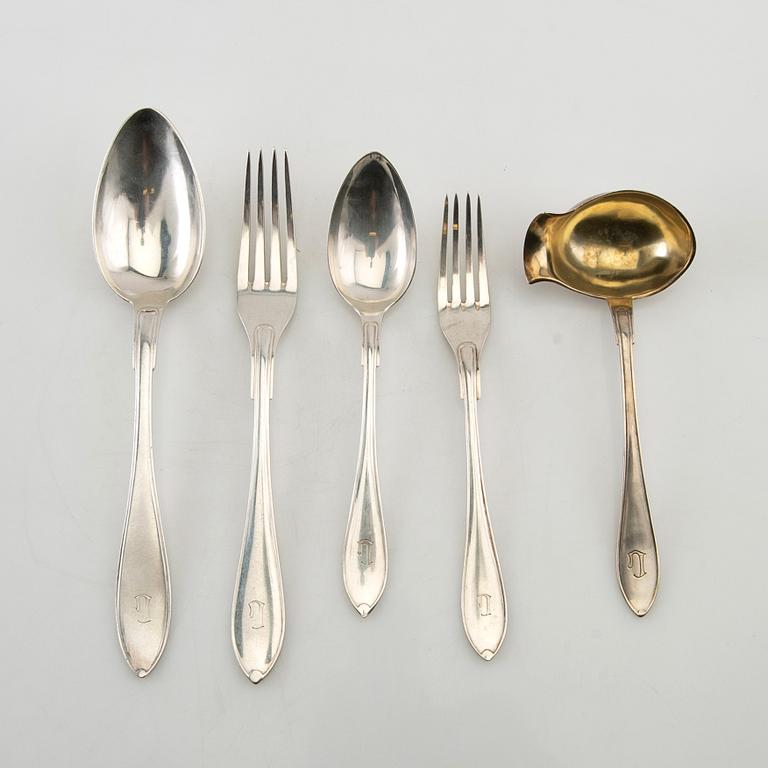 Cutlery silver 21 dlr, Hanna Persson Kristianstad 1923 and GAB Stockholm 1924.