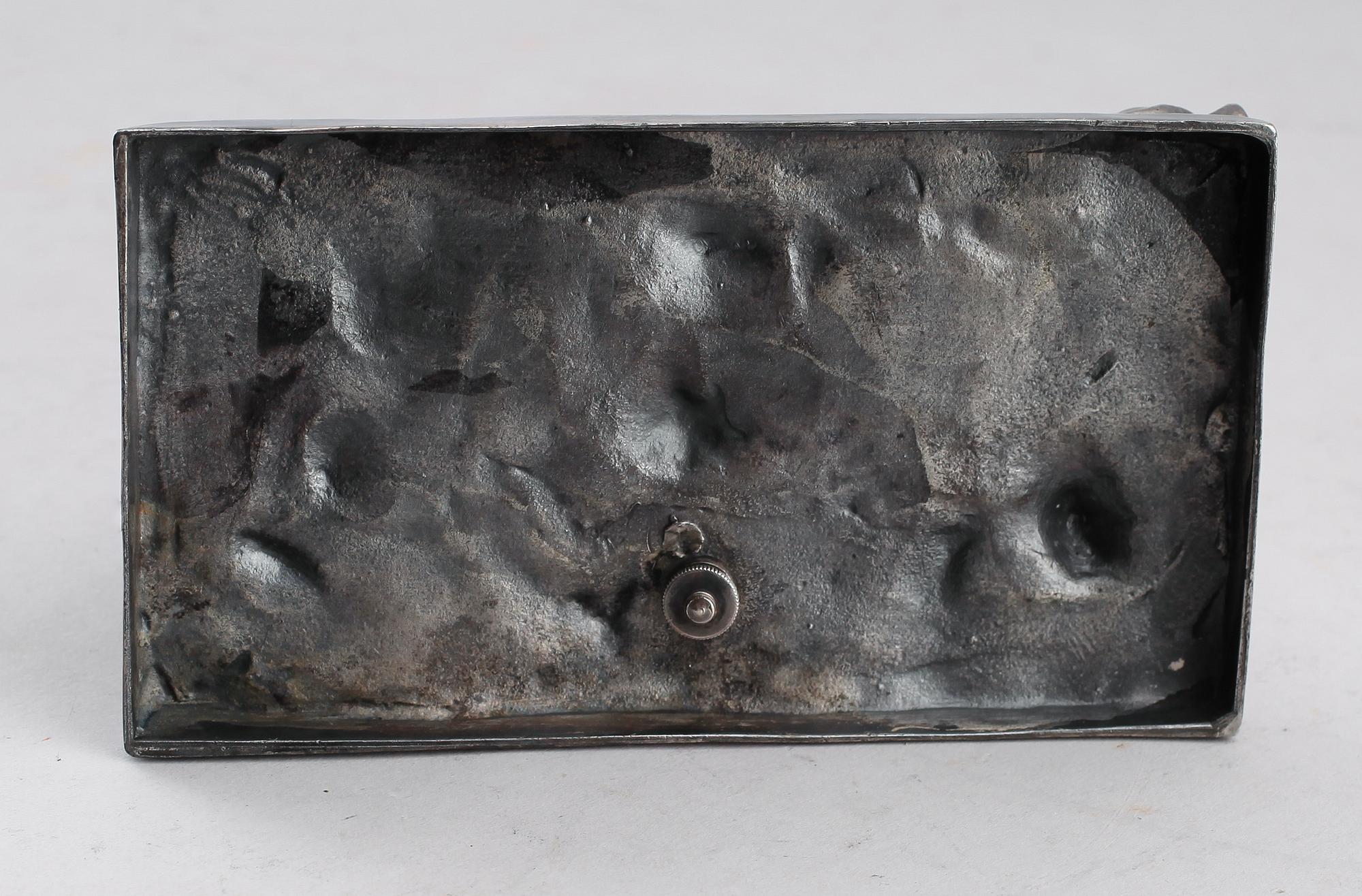 SKULPTUR, metall, omkring år 1900.