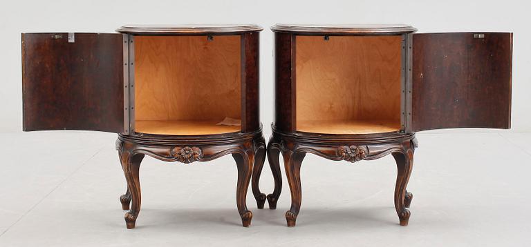 SÄNGBORD, ett par, 1930-tal.