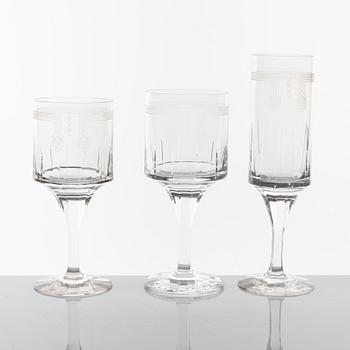 A set of 30 "Maison Ballet Russe" glasses, Cartier, France.