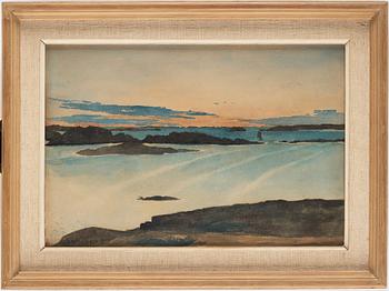 Carl Wilhelmson, Summer night, scene from Fiskebäckskil on the west coast of Sweden.