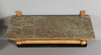 SPEGEL MED KONSOLBORD, gustaviansk stil, 1900-talets första hälft.