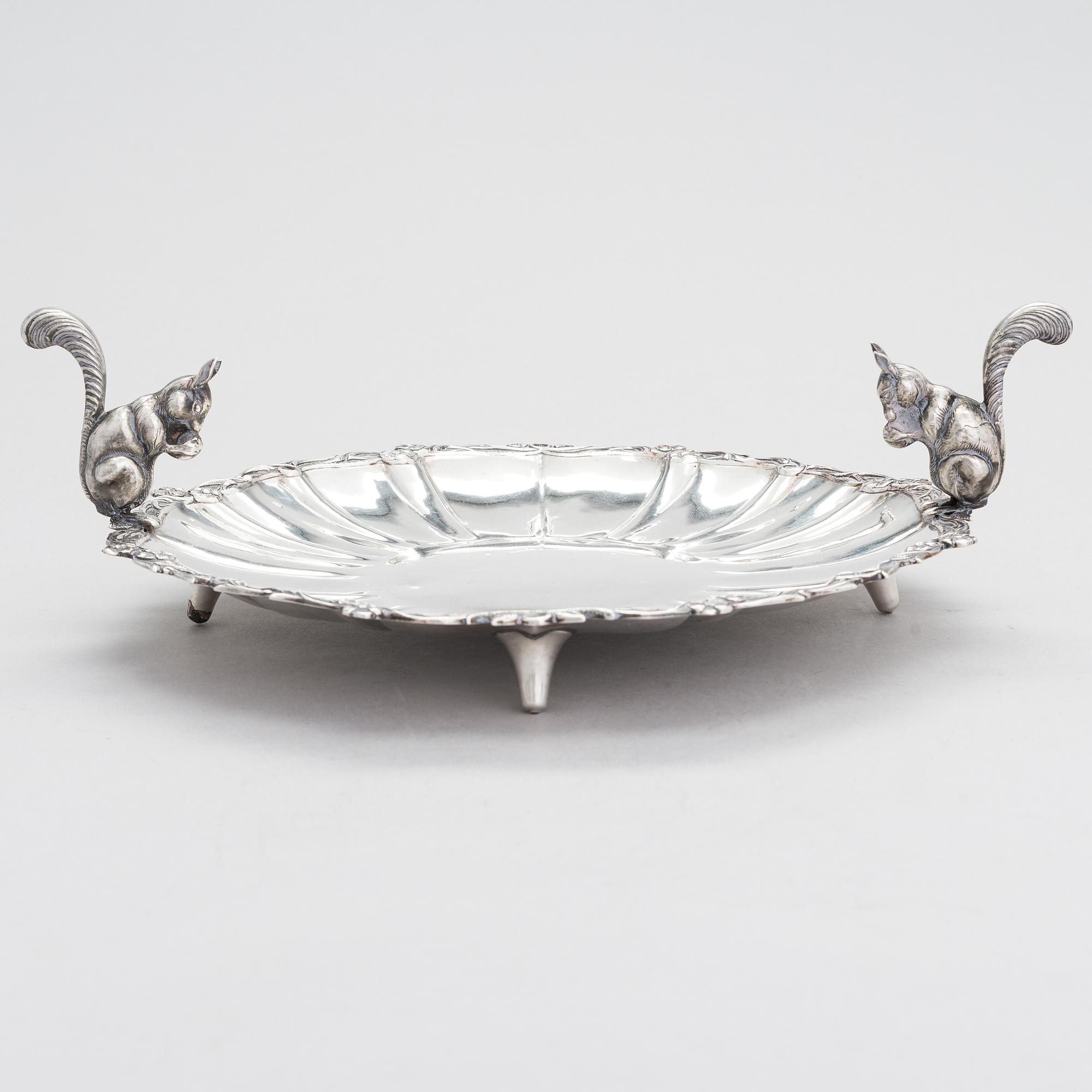 Serveringsfat, silver, Spanien efter 1934.