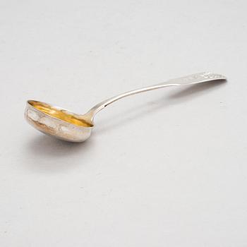 Eduard August Bauer, a parcel-glt sauce ladle, Reval 1853.