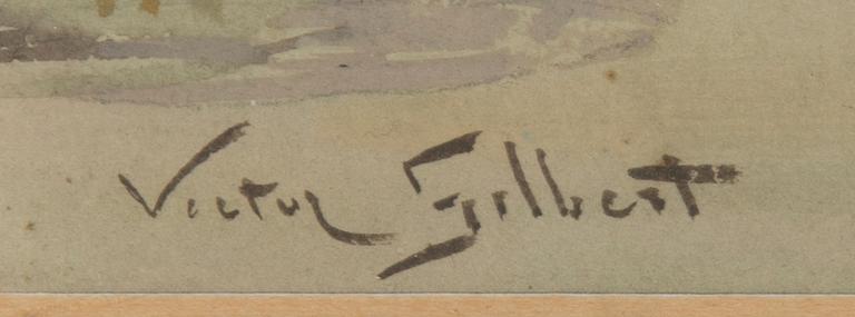 VICTOR GILBERT, VY FRÅN PARIS (LA MADELEINE).