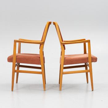 David Rosén, a pair of model 562-317 armchairs, Nordiska Kompaniet, 1959.