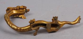 HÄNGARE, ett par, brons, 1800/1900-tal.