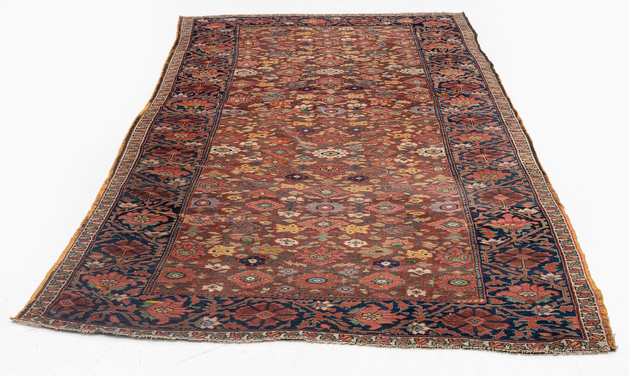 An antique Kurdish kelleh, Northwest Persia, c. 340 x 150 cm.