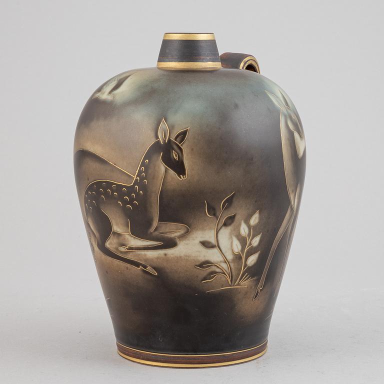 Gunnar Nylund, a "Flambé" stoneware vase, Rörstrand.