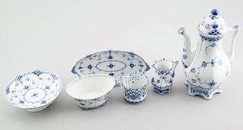 SERVISPORSLIN, 6 delar, porslin, Royal Copenhagen.