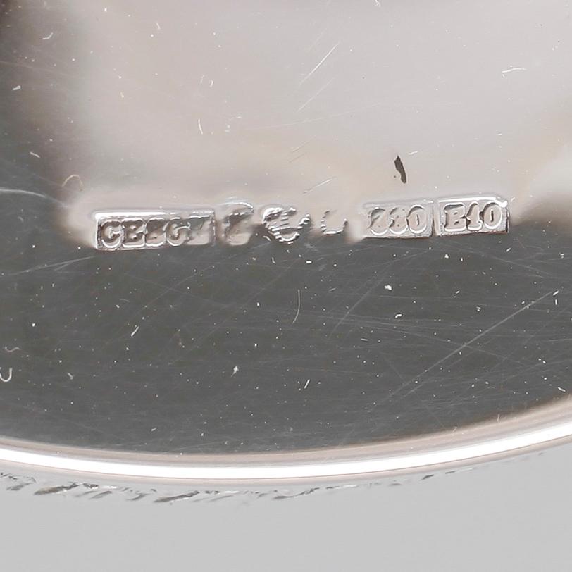 LJUSSTAKAR, 1 par, silver, Ceson, Göteborg, 1979.