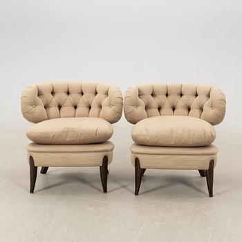 Otto Schulz, armchairs 1 pair, "Schultz", Jio furniture, later part of the 20th century.