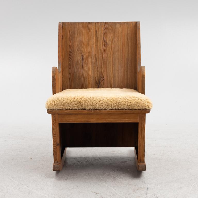 Axel Einar Hjorth, a "Lovö" rocking chair, Nordiska Kompaniet, Sweden, 1930's.