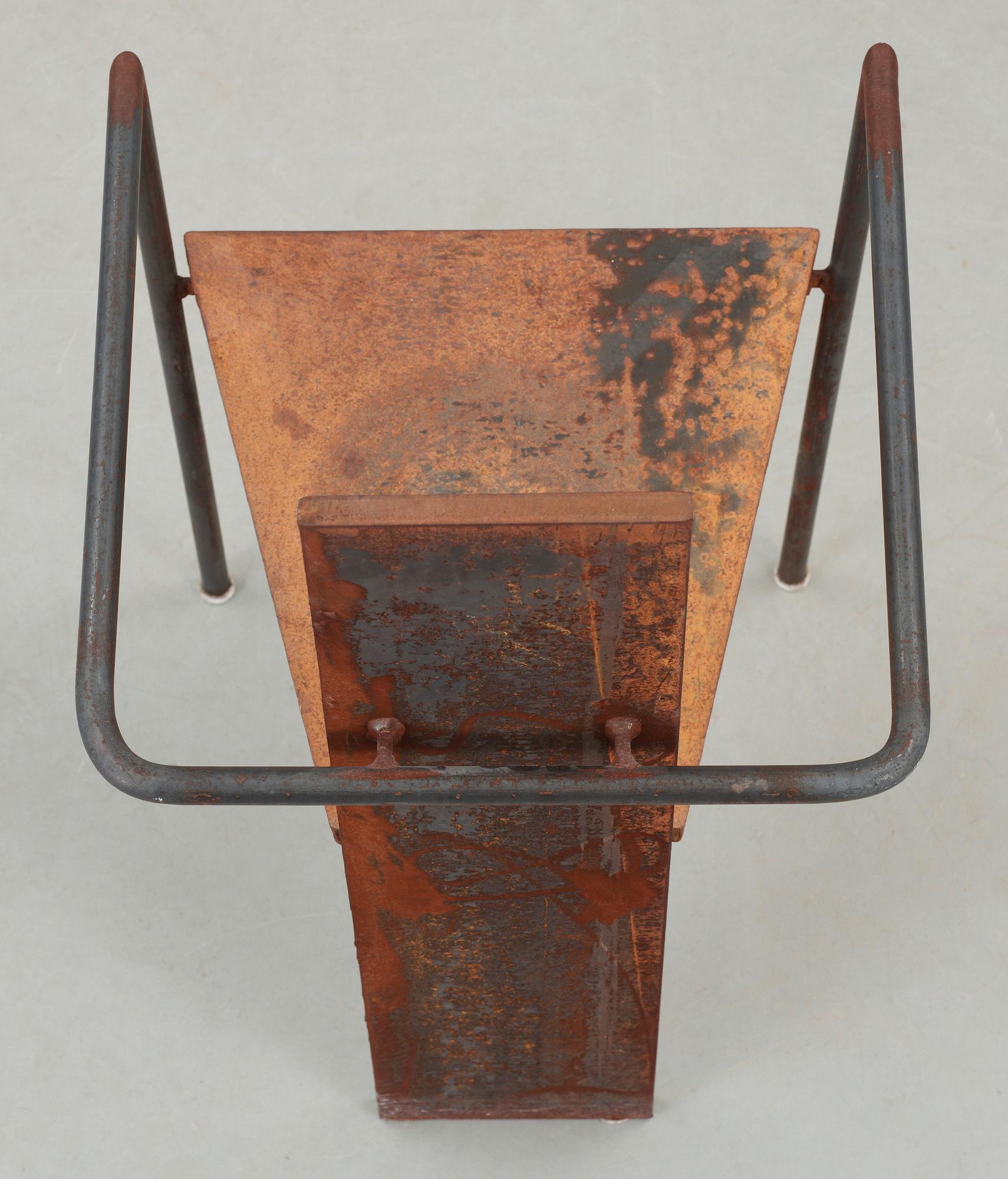 A Jonas Bohlin 'Iron Concrete' chair, Källemo AB, Värnamo 1987.