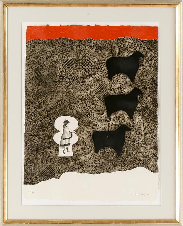 MAX PAPART, carborundum etsning, signerad och numrerad 97/99.