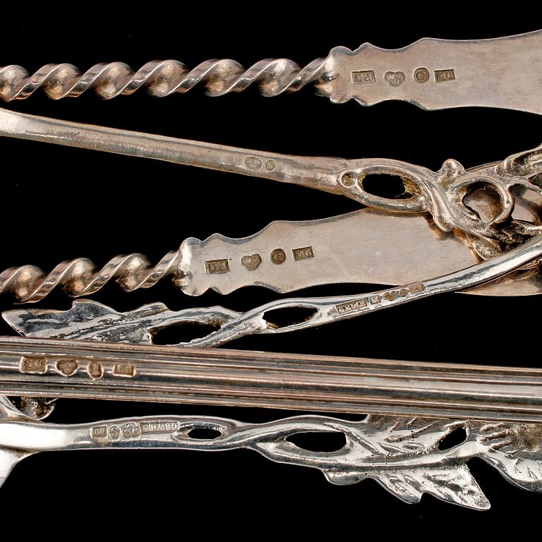 PARTI SILVER, 25 st, 1800/1900-tal. Vikt 430 g.