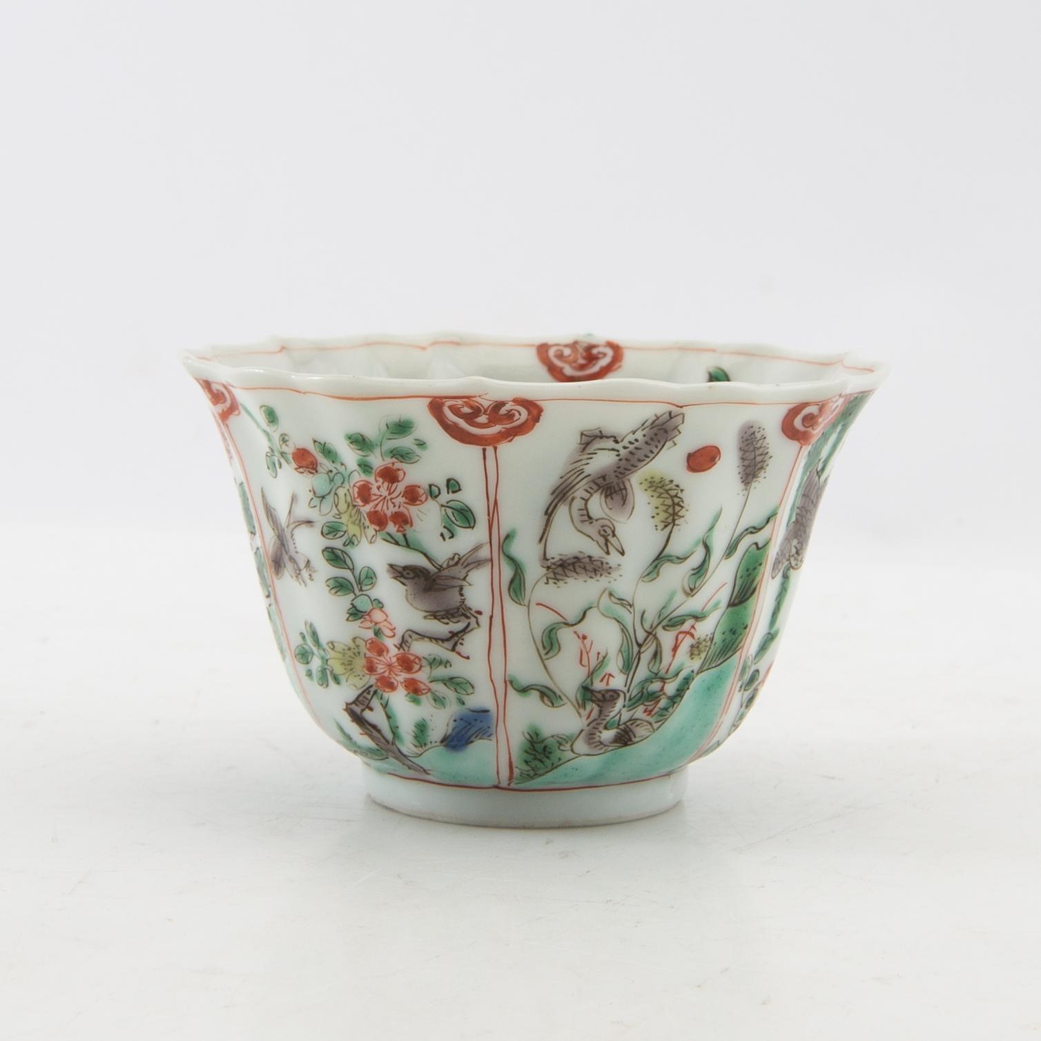 Kopp Kina Qingdynastin, Kangxi (1662-1722) porslin.