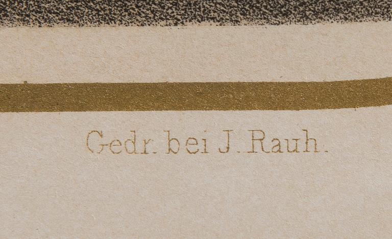 LITOGRAFIER, 2 ST, Eduard Friedrich Leybold, efter, J.Rauh, L.T. Neumann, Wien 1800-talets mitt.