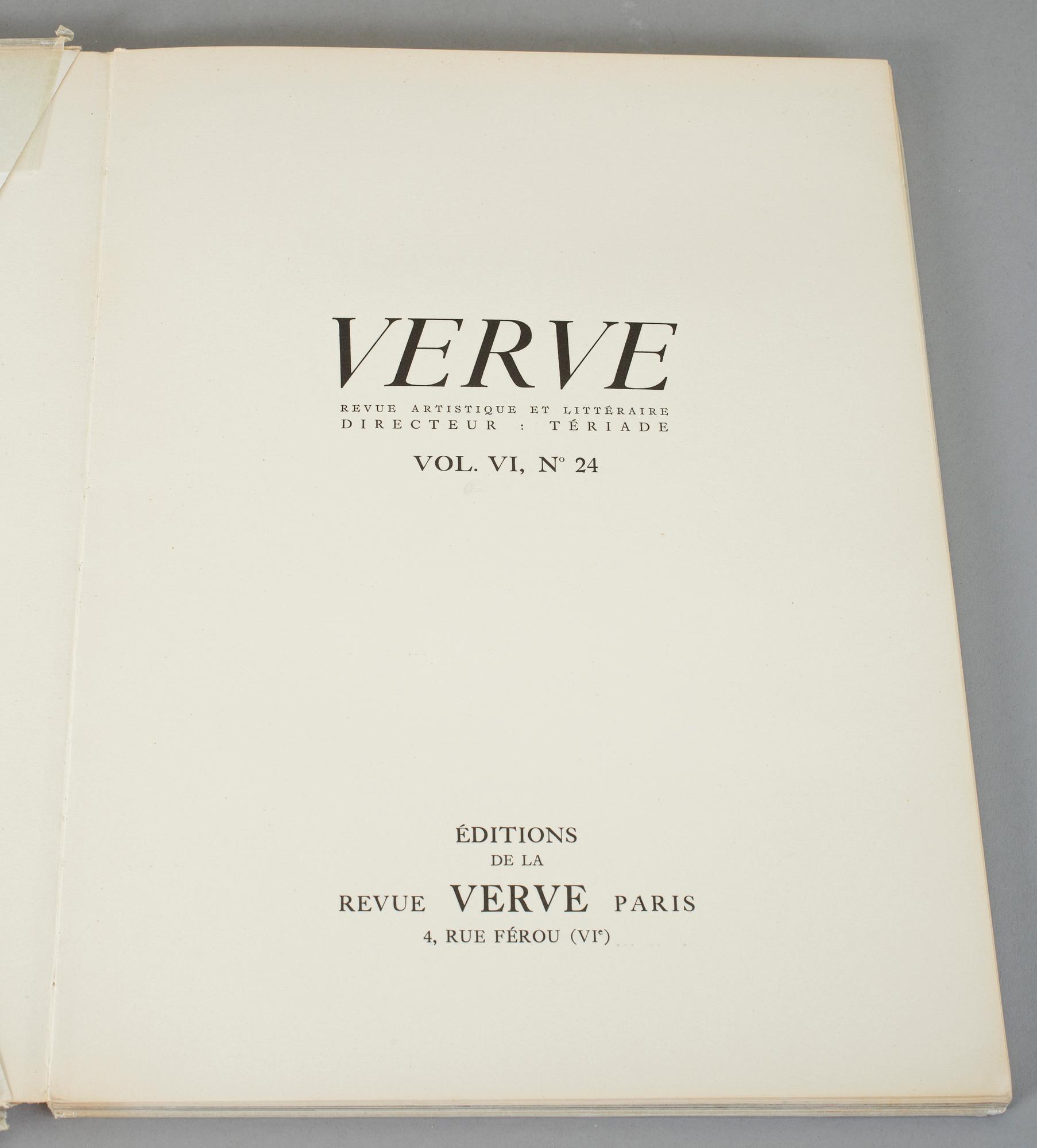 Bok, "Contes de Boccace", Marc Chagall, Verve, Vol. VI, No 24, Paris, 1950.