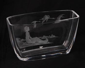 VAS, glas, Sven Palmqvist, Orrefors, sign.