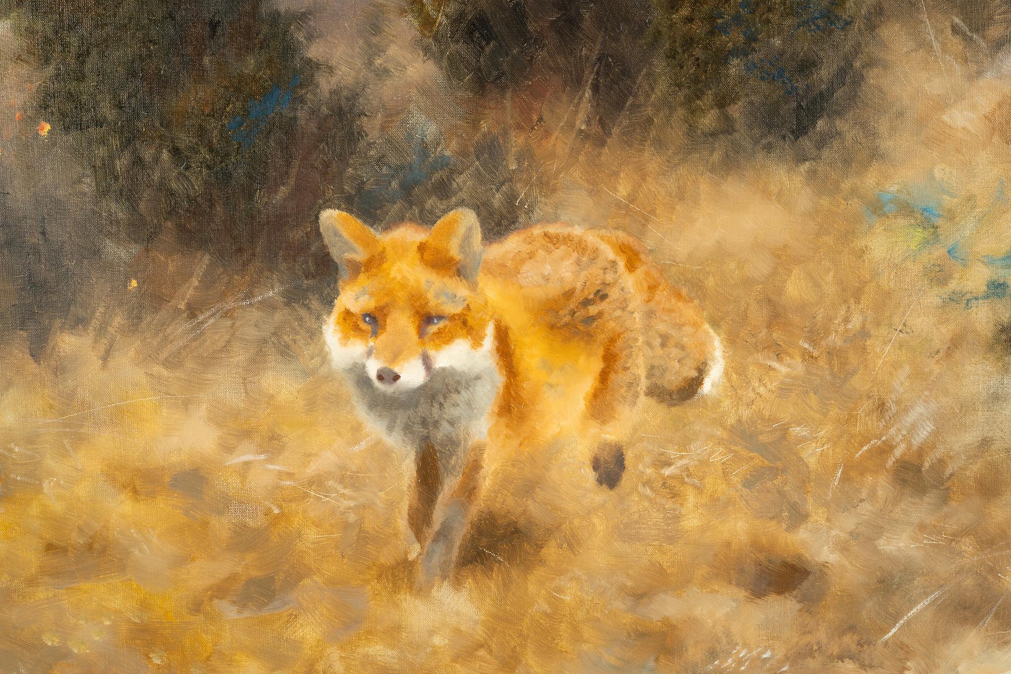 Bruno Liljefors, Fox in an autumn landscape.