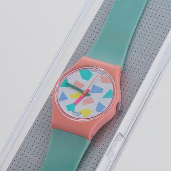 Swatch, Blue Lolly, armbandsur, 25 mm.