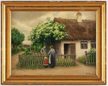 Hans Andersen Brendekilde, Samspråk vid staketet.