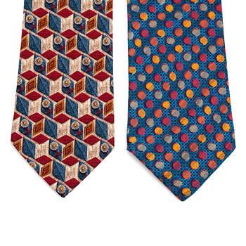 ERMENEGILDO ZEGNA, two silk ties.