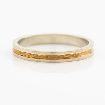 Lapponia, ring 18K gold and white gold, Finland 1978.