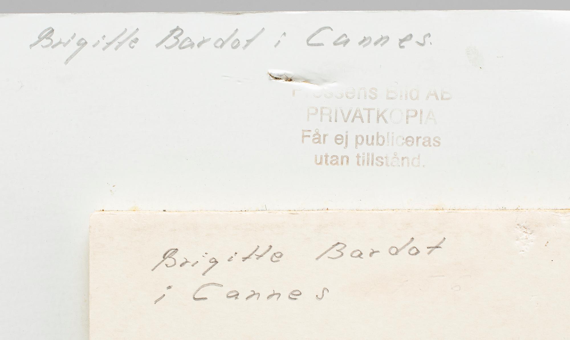 KARY LASCH, C-print of Brigitte Bardot in Cannes.