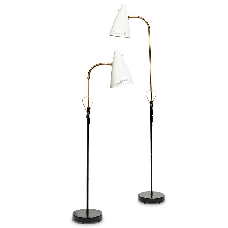 Falkenbergs belysning, model "7070", two floor lamps, Sweden 1960's.