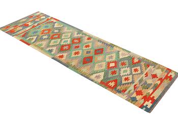 Gallerimatta, Afghansk Kelim, ca 292 x 83 cm.