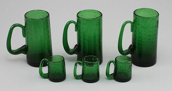 GLASSERVIS, 21 delar, 1900-talets mitt.